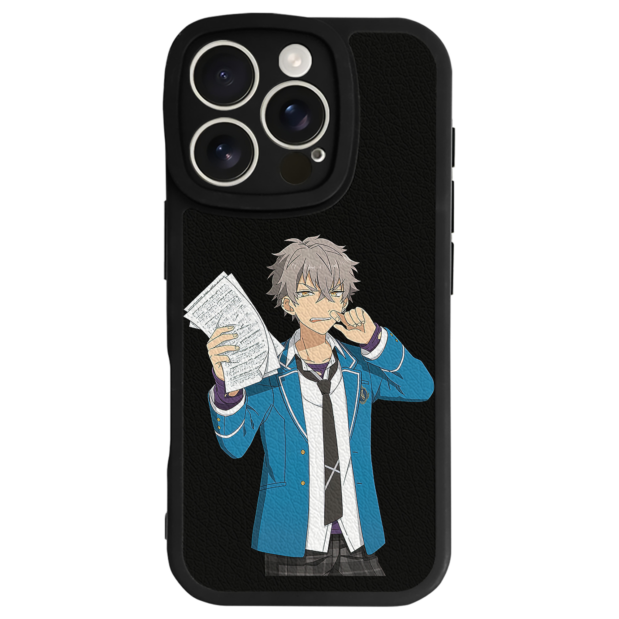（画像用） あんさんぶるスターズ! Ensemble Stars 【iPhone 16シリーズ対応】シリコンスマホケース（レザー調） 材質：シリコン